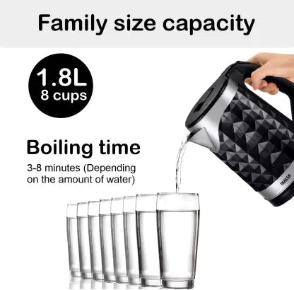 Inalsa Diamante Electric Kettle (1.8 L, Black) Inalsa Diamante Electric Kettle (1.8 L, Black)